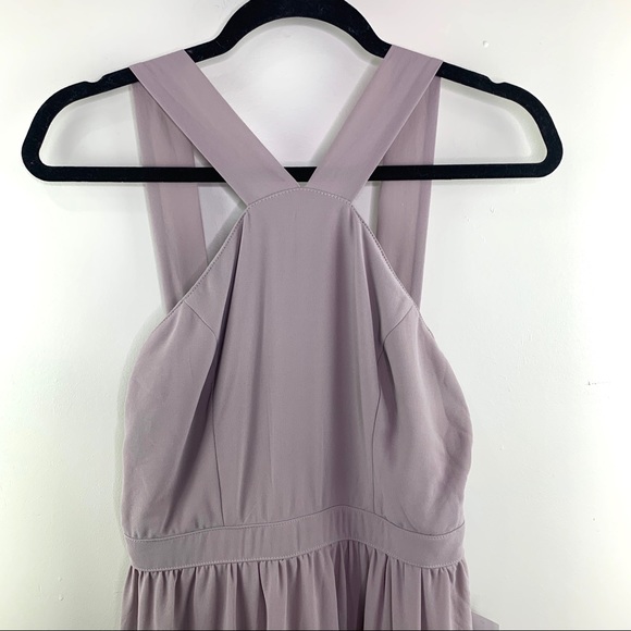 Lulus Air Of Romance Taupe Maxi Dress Size S - Picture 5 of 8